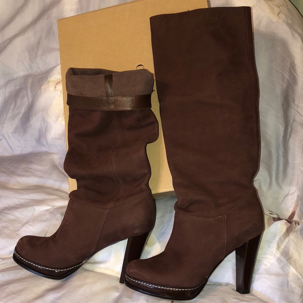 Cole Haan - Brown Nola Slouch High Boot